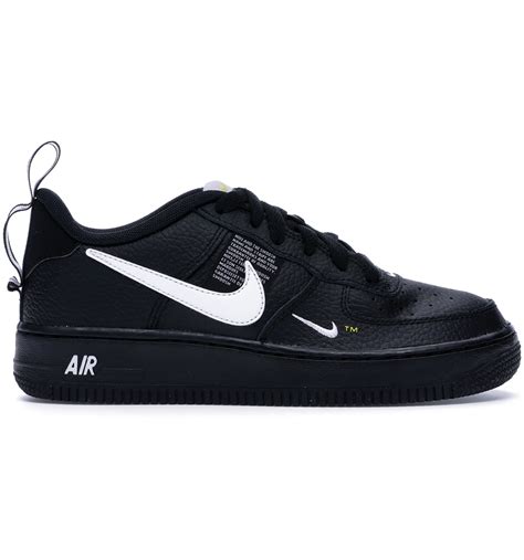 nike air force 1 utility heren zwart|air force 1 white and black.